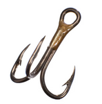 Eagle Claw Laser Sharp 2X Treble Hooks Bronze 5 Packs