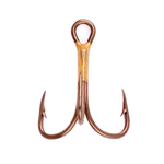 Eagle Claw 2X Strong Curved Point Treble Hook - Bronze - 374A Series