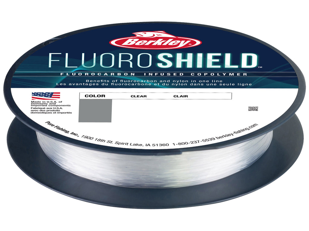Berkley FluoroShield Clear Fluorocarbon Fishing Line 300 yards –  Outdoorsmen Pro Shop